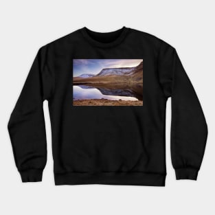 Llyn y Fan Fach with Picws Du and Fan Brycheiniog Crewneck Sweatshirt